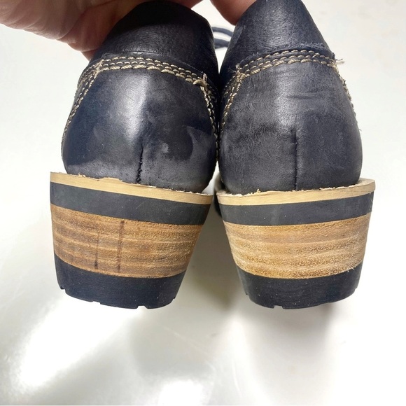 Vintage Guess by Georges Marciano Chunky Lace Up Leather Shoes Lug Sole 7 - Picture 6 of 7